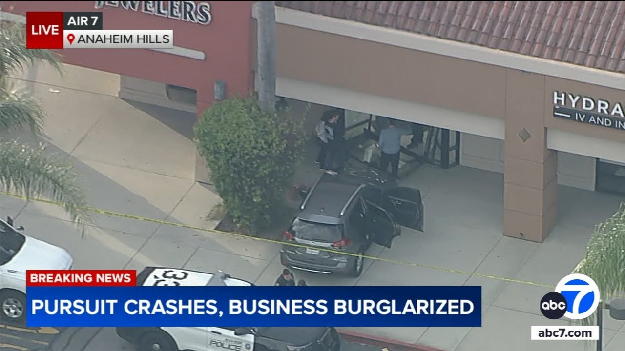 Police chase ends in multiple crashes after business burglarized in ...