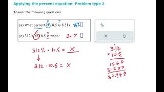 Applying the percent equation - type 2 (ALEKS examples)