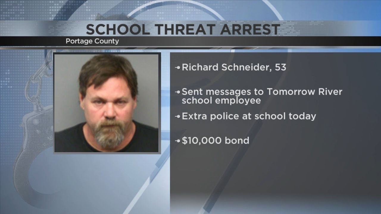 Richard Rood Arrest School Threat Arrest: Richard Schneider Facing Felony Charges - YouTube