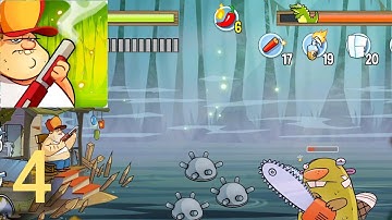 Swamp Attack: Adventure, shooter Walkthrough gameplay part 4 (iSO, Android)