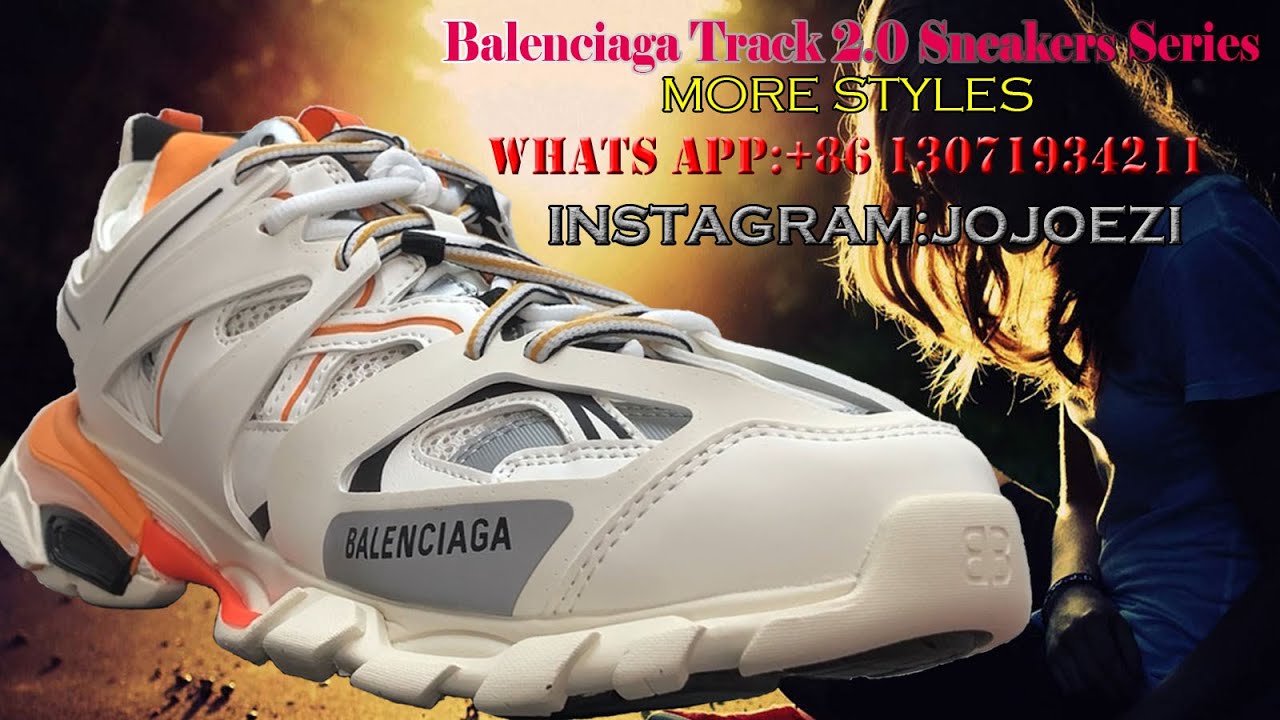 2022 Balenciaga Track Sneaker Review/Unboxing（White/Orange）