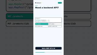Build a REST API in C# #Shorts