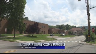 Woodsdale Elementary School gets a makeover in 2 short days