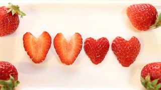 ハート形のイチゴの切り方 カット方法 Coris Cooking Youtube ハート形のイチゴの切り方 カット方法 Coris Cooking Youtube