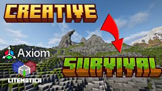 The Easiest Way to Build Huge Terrain in Survival Minecraft