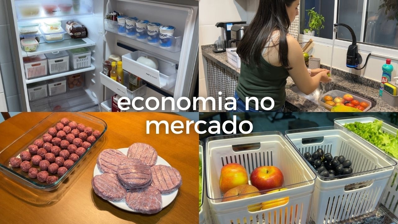 Compras do mês: como economizar e organizar a geladeira e despensa