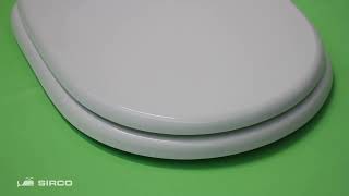 Copriwater PUNTO BIANCO Eos Bianco Cerniera Cromo