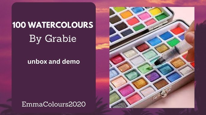 New Art Supplies  Grabie Watercolor Travel Set Review: Portable and  Vibrant Colors! 