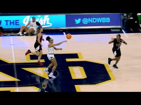 Olivia Miles Finds Westbeld With No-Look Pass On The Break For #9 Notre Dame Fighting Irish