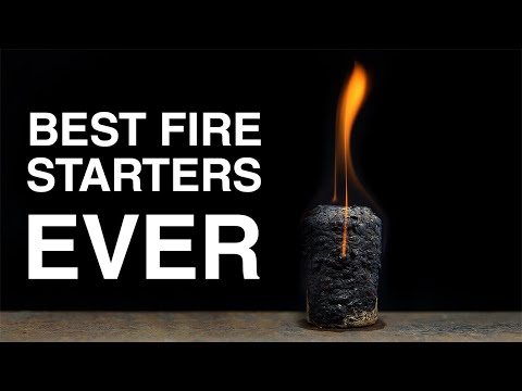 FIRE STARTERS, easy, natural, long burn for STOVE / How to