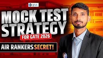 STRATEGY TO ATTEMPT MOCK TEST FOR GATE  2026