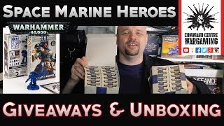 Space Marine Heroes Giveaways and unboxing Warhammer 40k 8th Edition 2018
