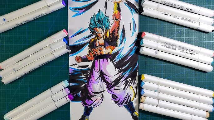 PBBS 1 GOGETA BLUE EVOLUTION  Desenhos dragonball, Goku desenho