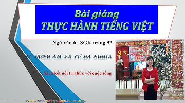Ngữ văn 6- Bài 4: thực hành tiếng việt- Từ đồng âm, từ đa nghĩa