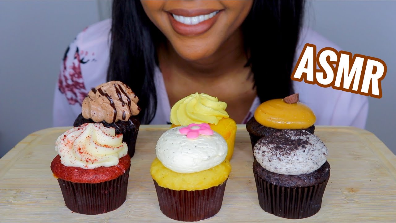 ASMR Cupcake MUKBANG (No Talking) *EATING SOUNDS* YouTube