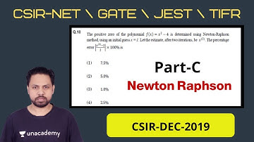 Newton Raphson Iterative method | CSIR-NET-DEC-2019 | Part-C | POTENTIAL G