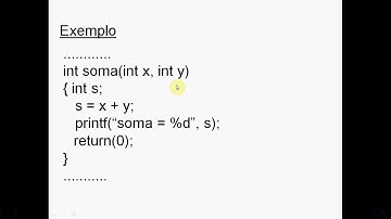 Função com parâmetros (sem retorno de valor) - Linguagem C