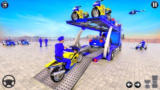 Police Moto Bike Transport Truck - 🏍️👮 Bike transport truck games  - rescue Android gameplay #1 screenshot 3