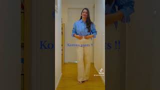 Korean pants!! #youtubeshorts #frankfurt #germany #koreanstyle #fashionstyle #indian #fashiontrends