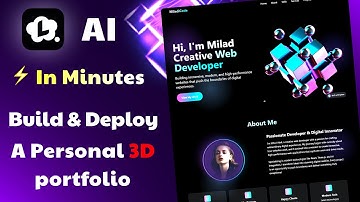 Build & Deploy Complete 3D Portfolio Website with Lumi AI | Full Beginner Tutorial