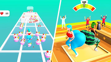 Butt Clash 💃🍒🍔 Level 43 - 45 Gameplay Android, iOS New Game