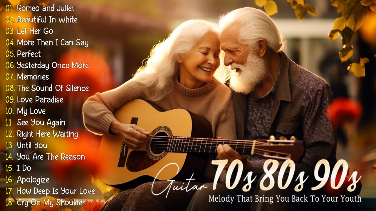 The Best Love Songs 70's 80's 90's - TOP 50 INSPIRING ROMANTIC GUITAR MUSIC