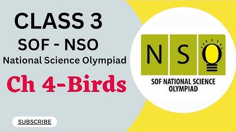 Class 3/SOF-NSO/Chapter 4-Birds #class3nso #sofnso