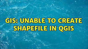 GIS: Unable to create shapefile in QGIS