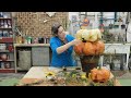 Halloween Craft: Paper Mache Pumpkins