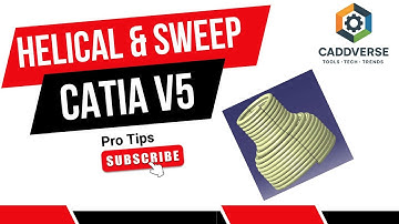 CATIA V5 Sweep Explained | Helical Sweep vs Center Radius Sweep