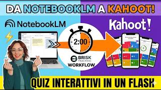 Da NotebookLM a Kahoot: quiz interattivi in due minuti con Briskteaching