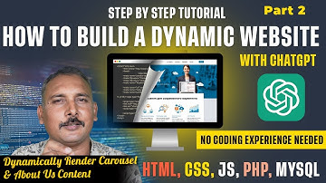 Build a Dynamic Website with ChatGPT | Admin Panel CRUD, Dynamic Homepage & File Uploads | Part 2