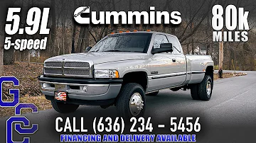 5.9 Cummins Stick Shift For Sale: 1999 Dodge Ram 3500 DRW 4x4 Diesel 5-Speed With Only 80k Miles