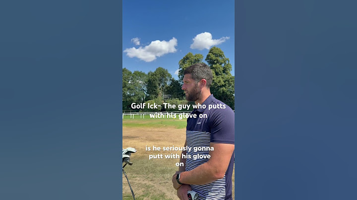 Golf Ick- The guy who putts with his glove on 😷 #golfbanter #funnygolf #golfick
