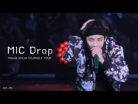 190608 SPEAK YOURSELF TOUR in PARIS MIC Drop 방탄소년단 뷔 FOCUS BTS V