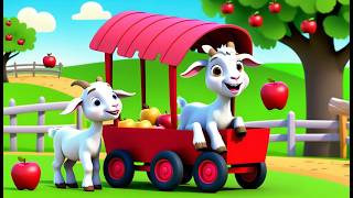 Tiny Goat Pulls the Apple Wagon | Funny and Fun Kids Nursery Rhyme Tiny Goat Pulls the Apple Wagon | Funny and Fun Kids Nursery Rhyme