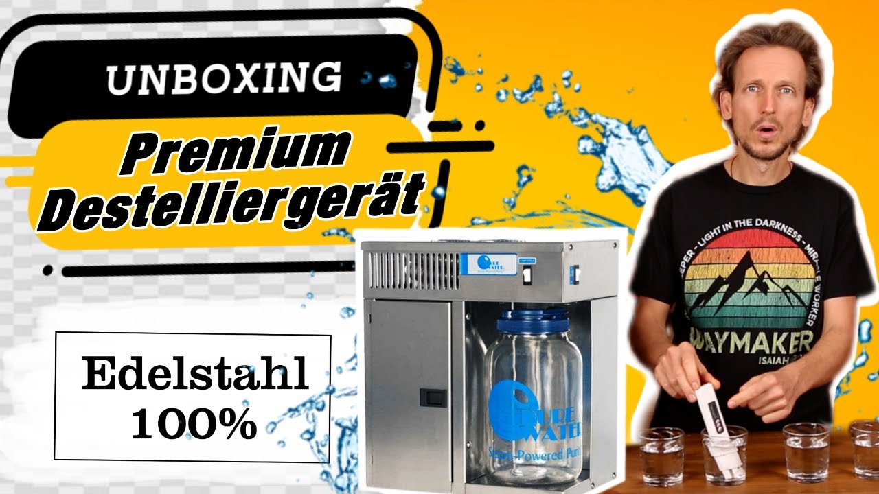 Wasserdestillationsgerät EASY WATER, Leistung 2,3 l/h, komplette Einheit