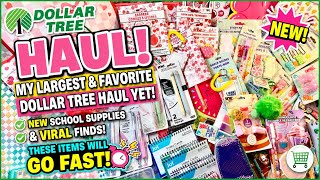 🚨 Dollar Tree Haul | NEW School Supplies, Viral Finds & My BIGGEST Haul EVER! 😍🍒