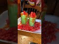 Making hot Cheeto cucumber cocktail