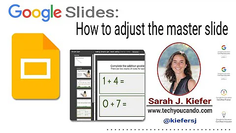 Master Slides #3: How to adjust the master slide