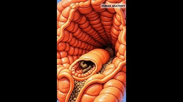 Inside the Colon: Real Footage of Blocked Gut Animation 😨 | AI Medical Short