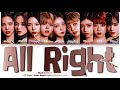 NiziU ‘All Right’ Color Coded Lyrics (ニジュー ‘All Right’ 歌詞 Jap/Rom/Eng)
