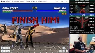 Mortal Kombat  Trilogy (MS-DOS) - Speedrun - Smoke - 7:12 [PB]