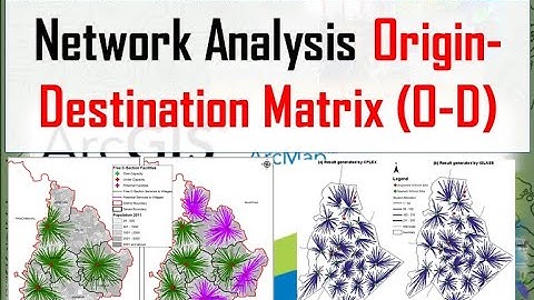 Network Analysis Origin Destination Matrix (O D Matrix Tool)| #Software_School| Tutorial 68