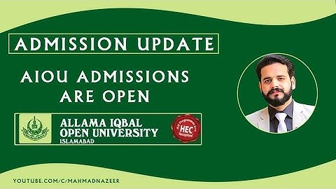 AIOU Admissions Spring 2021 | aiou admission || M Ahmad Nazeer