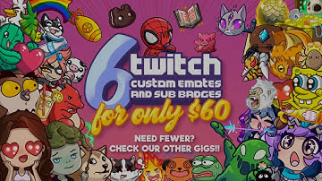 Graphics for Streamers - I will make amazing twitch emotes and badges in bulk for you