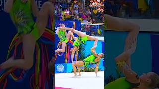 😌 Respect Acrobatics In Women&#39;s Gymnastics #shorts
