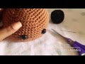 How to add embroidered eyelashes to crochet doll