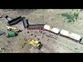 Крушение грузового состава под Днепром