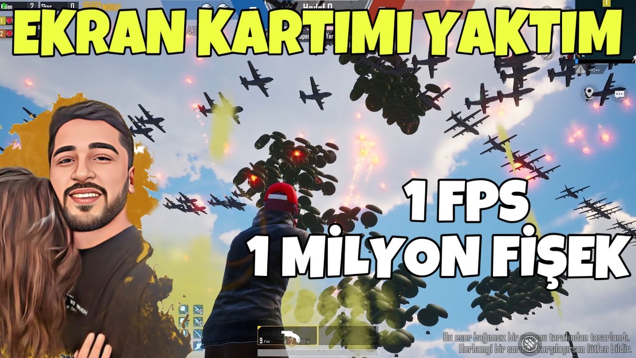 1 MİLYON FİŞEK ATIP 1 FPS ALDIK, HARİTANIN DIŞINA UÇTUK! (İMKANSIZ DENEY)